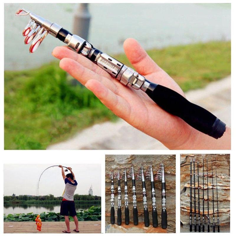 Fishing Kit Compact - 1.0m Super Hard Mini Telescopic Fishing