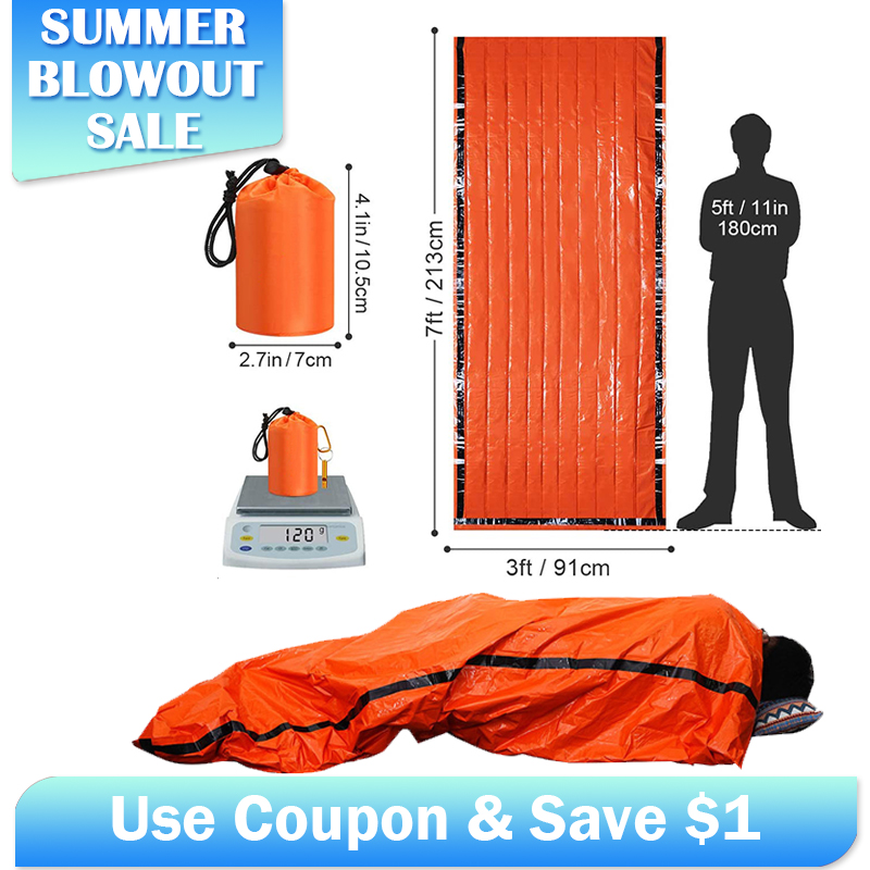 Emergency Mylar Sleeping Bag T - Emergency Mylar Tent recension och pris