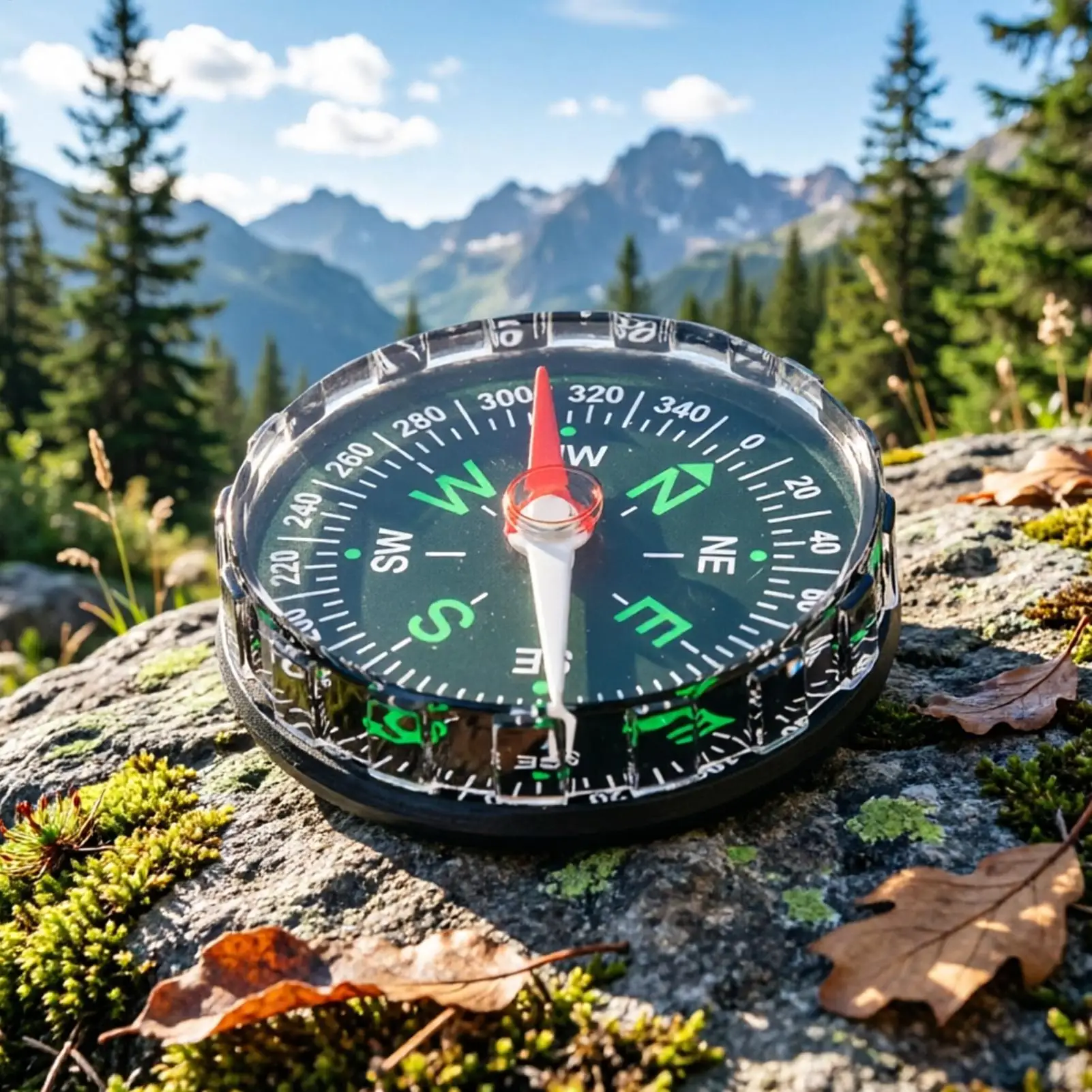 Portable Magnetic Pocket Compa - Compass Lensatic recension och pris