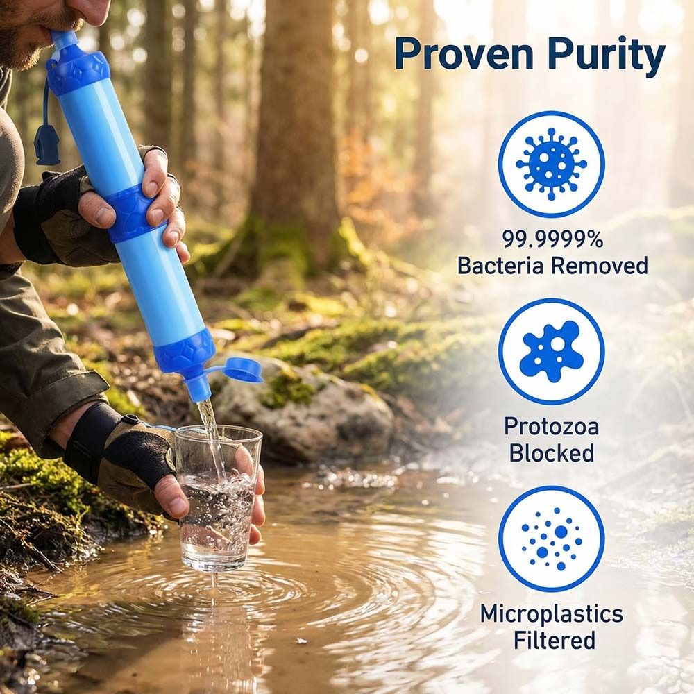 Mini Mini Water Filter Straw P - Water Purification Straw recension och pris