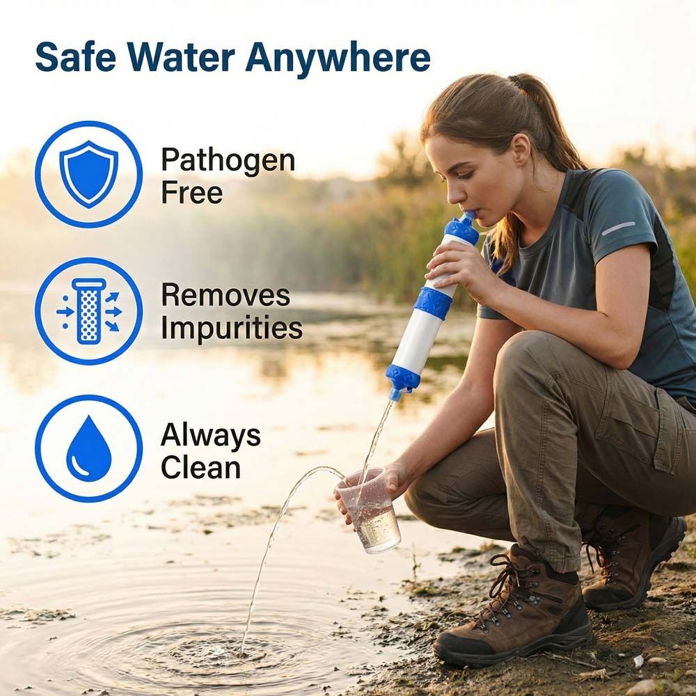 Mini Mini Water Filter Straw P - Water Purification Straw recension och pris
