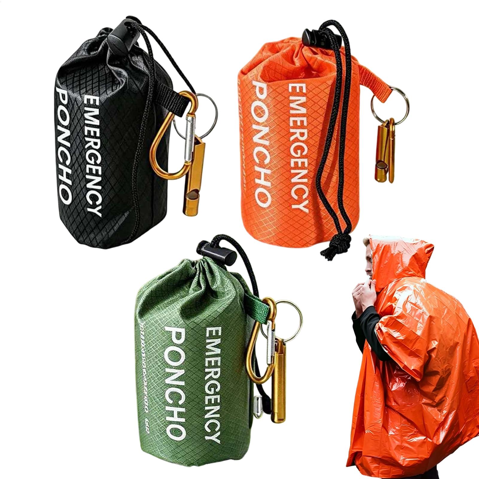 3pcs Survival Emergency Rain P - Emergency Poncho Rain recension och pris