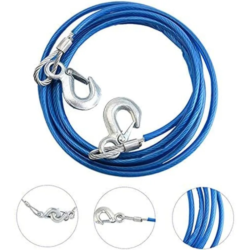 Car Towing Rope 3-7 Tons Steel - Rescue Rope Throw recension och pris